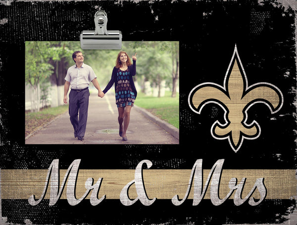 Wholesale NFL2034-Mr & Mrs Clip Frame / N2034-New Orleans Saints