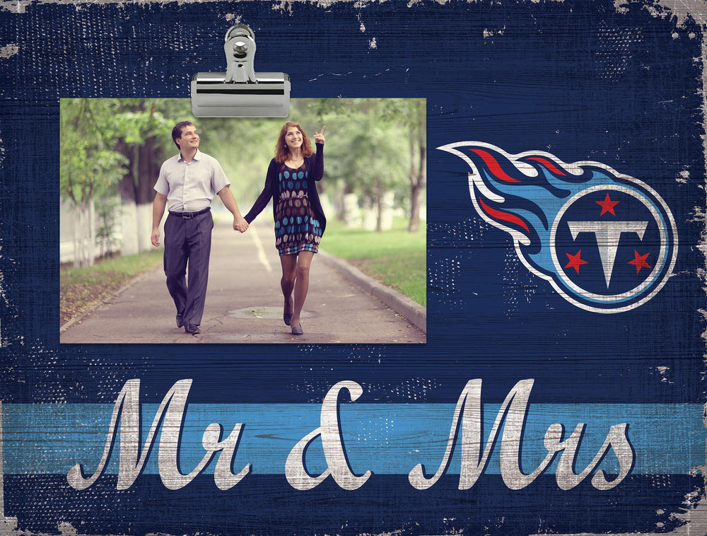 Wholesale NFL2034-Mr & Mrs Clip Frame / N2034-Tennessee Titans