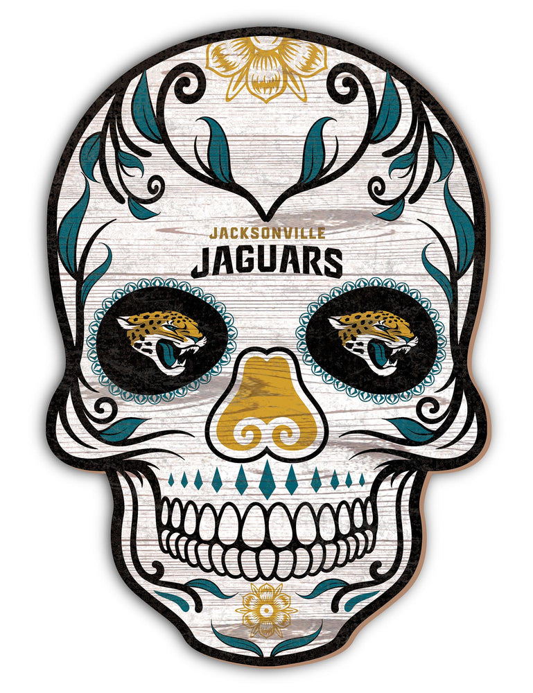 Wholesale NFL2044-Sugar Skull 12in / N2044-Jacksonville Jaguars