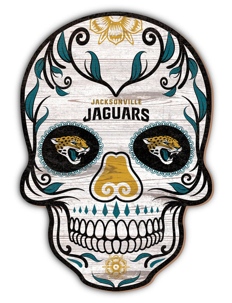 Wholesale NFL2044-Sugar Skull 12in / N2044-Jacksonville Jaguars