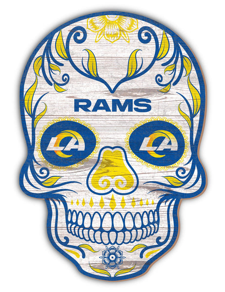 Wholesale NFL2044-Sugar Skull 12in / N2044-Los Angeles Rams