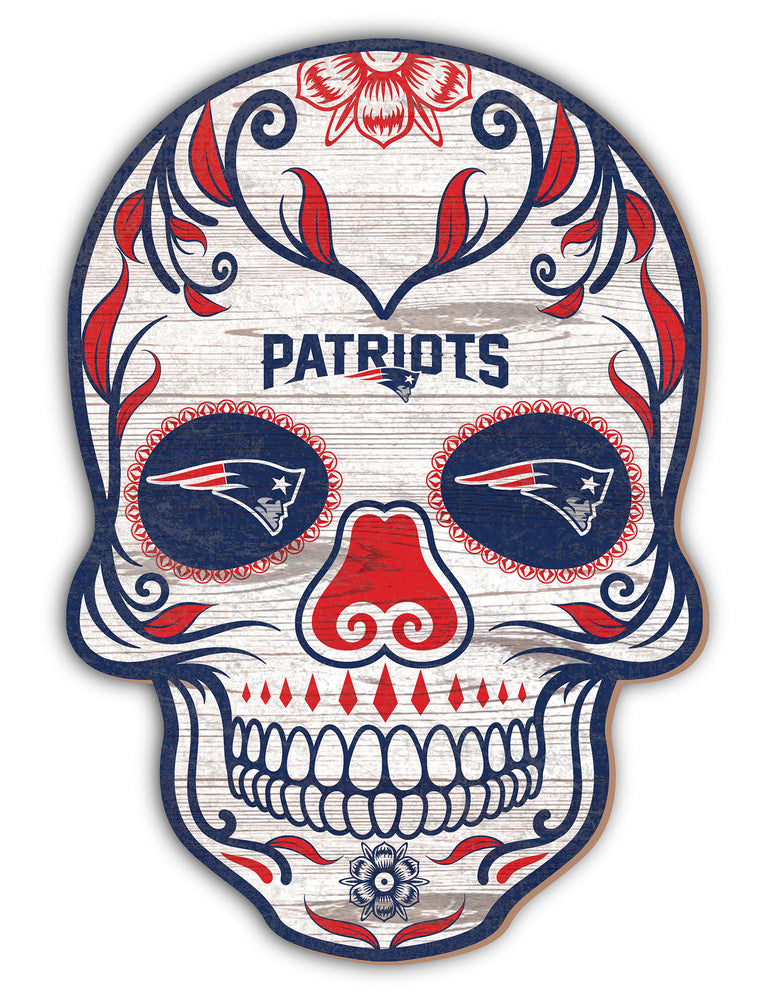 Wholesale NFL2044-Sugar Skull 12in / N2044-New England Patriots