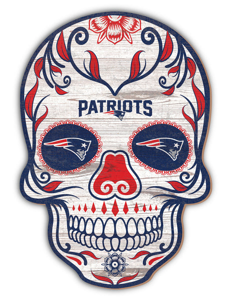 Wholesale NFL2044-Sugar Skull 12in / N2044-New England Patriots