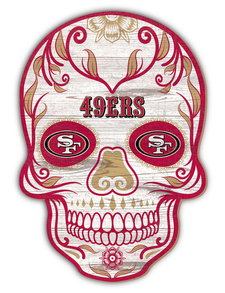 Wholesale NFL2044-Sugar Skull 12in / N2044-San Francisco 49ers