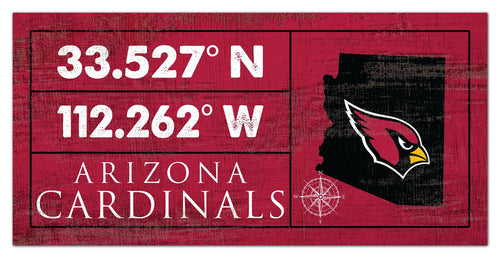 Wholesale NFL2047-Coordinates Color 6x12 / N2047-Arizona Cardinals