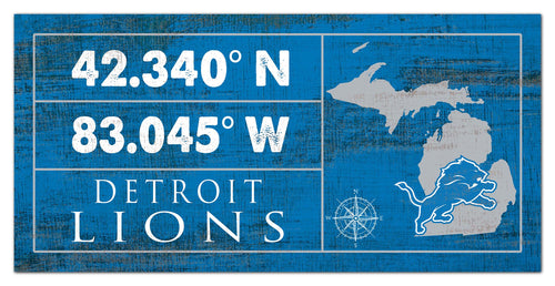 Wholesale NFL2047-Coordinates Color 6x12 / N2047-Detroit Lions