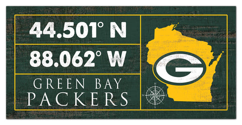 Wholesale NFL2047-Coordinates Color 6x12 / N2047-Green Bay Packers