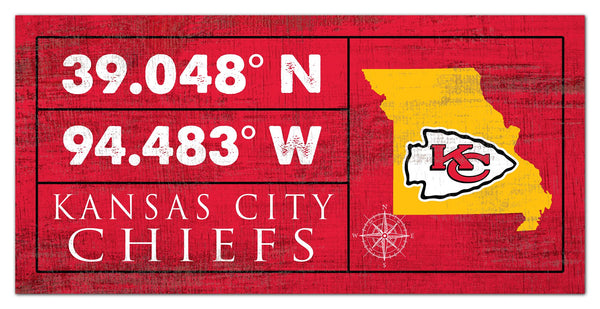 Wholesale NFL2047-Coordinates Color 6x12 / N2047-Kansas City Chiefs