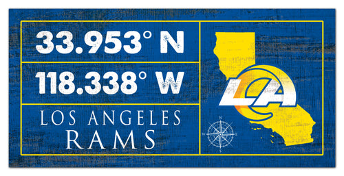 Wholesale NFL2047-Coordinates Color 6x12 / N2047-Los Angeles Rams