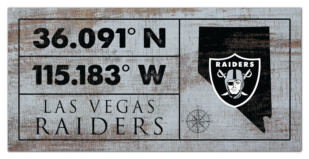 Wholesale NFL2047-Coordinates Color 6x12 / N2047-Las Vegas Raiders