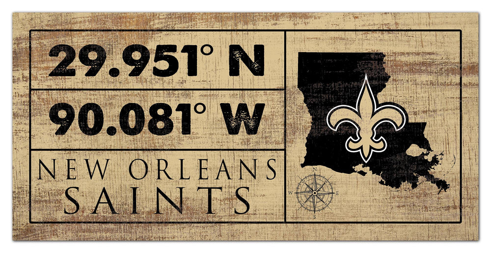 Wholesale NFL2047-Coordinates Color 6x12 / N2047-New Orleans Saints