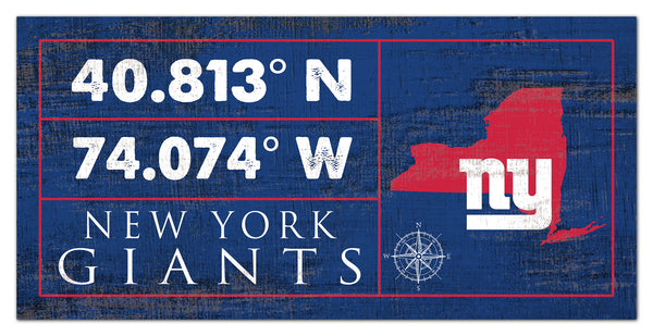 Wholesale NFL2047-Coordinates Color 6x12 / N2047-New York Giants