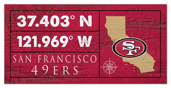 Wholesale NFL2047-Coordinates Color 6x12 / N2047-San Francisco 49ers