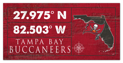 Wholesale NFL2047-Coordinates Color 6x12 / N2047-Tampa Bay Buccaneers