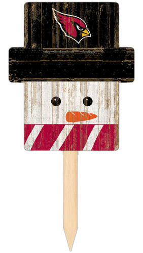 Wholesale C2148-Snow Man Head Yard Stake / N2048-Arizona Cardinals