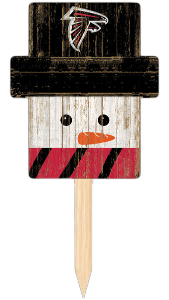 Wholesale C2148-Snow Man Head Yard Stake / N2048-Atlanta Falcons