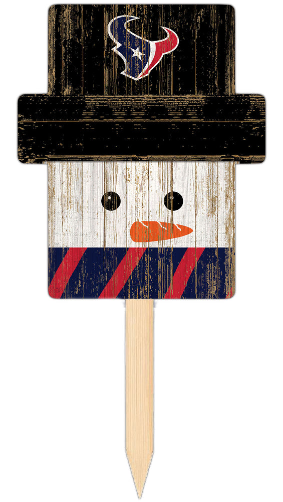 Wholesale C2148-Snow Man Head Yard Stake / N2048-Houston Texans