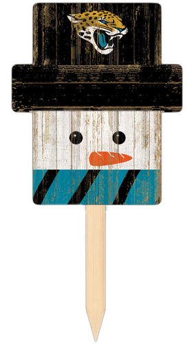 Wholesale C2148-Snow Man Head Yard Stake / N2048-Jacksonville Jaguars