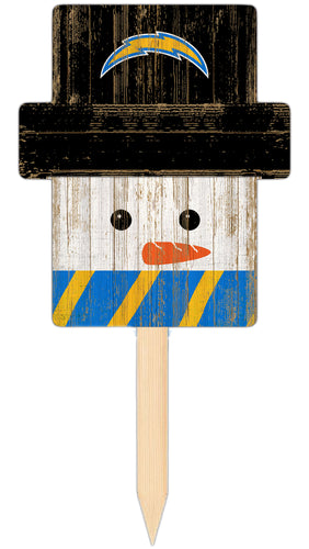 Wholesale C2148-Snow Man Head Yard Stake / N2048-Los Angeles Chargers