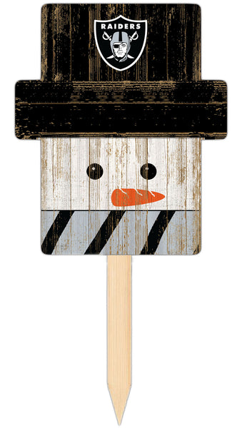 Wholesale C2148-Snow Man Head Yard Stake / N2048-Las Vegas Raiders