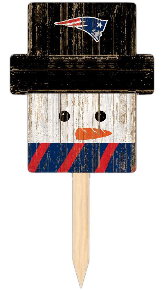 Wholesale C2148-Snow Man Head Yard Stake / N2048-New England Patriots