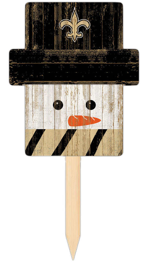 Wholesale C2148-Snow Man Head Yard Stake / N2048-New Orleans Saints