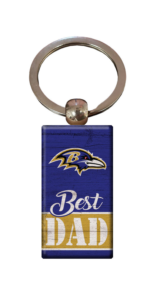 Wholesale NFL2051-Best Dad Keychain / N2051-Baltimore Ravens