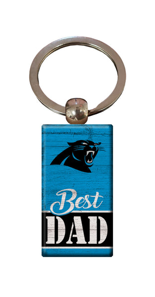 Wholesale NFL2051-Best Dad Keychain / N2051-Carolina Panthers