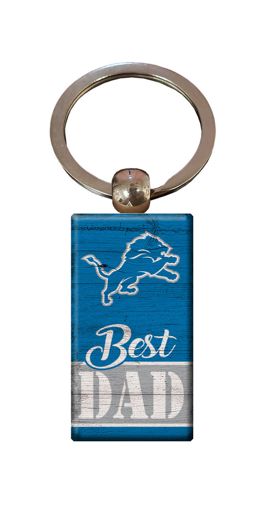 Wholesale NFL2051-Best Dad Keychain / N2051-Detroit Lions