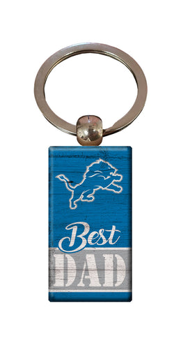 Wholesale NFL2051-Best Dad Keychain / N2051-Detroit Lions