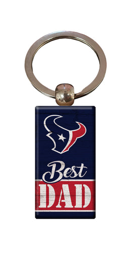 Wholesale NFL2051-Best Dad Keychain / N2051-Houston Texans