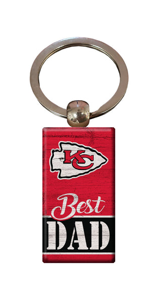 Wholesale NFL2051-Best Dad Keychain / N2051-Kansas City Chiefs