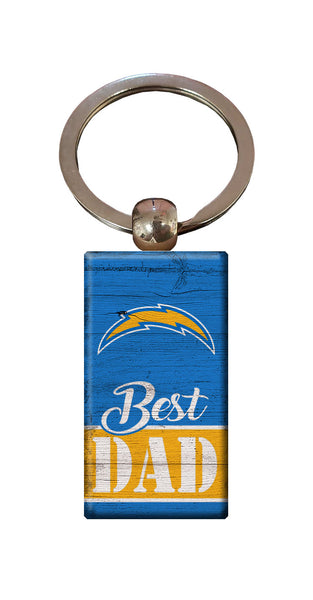 Wholesale NFL2051-Best Dad Keychain / N2051-Los Angeles Chargers