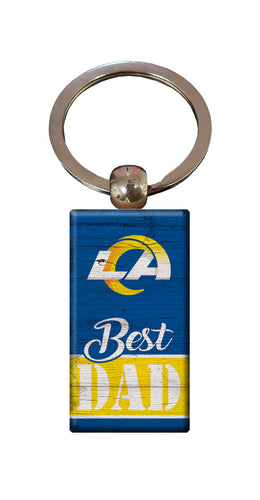 Wholesale NFL2051-Best Dad Keychain / N2051-Los Angeles Rams