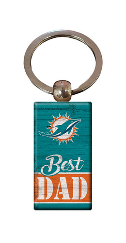 Wholesale NFL2051-Best Dad Keychain / N2051-Miami Dolphins