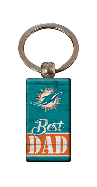 Wholesale NFL2051-Best Dad Keychain / N2051-Miami Dolphins