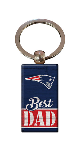 Wholesale NFL2051-Best Dad Keychain / N2051-New England Patriots