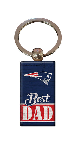 Wholesale NFL2051-Best Dad Keychain / N2051-New England Patriots