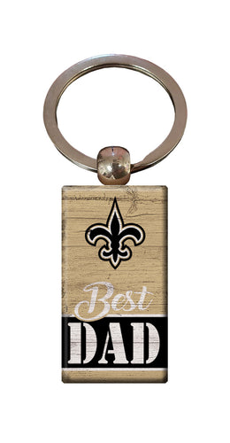 Wholesale NFL2051-Best Dad Keychain / N2051-New Orleans Saints