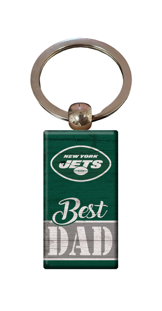 Wholesale NFL2051-Best Dad Keychain / N2051-New York Jets