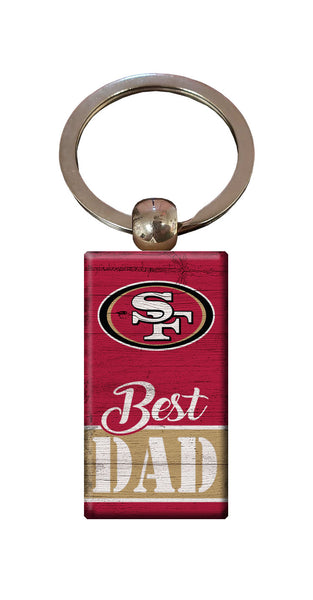 Wholesale NFL2051-Best Dad Keychain / N2051-San Francisco 49ers