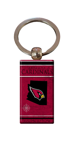 Wholesale NFL2052-Coordinates Keychain / N2052-Arizona Cardinals