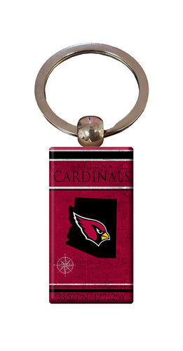 Wholesale NFL2052-Coordinates Keychain / N2052-Arizona Cardinals