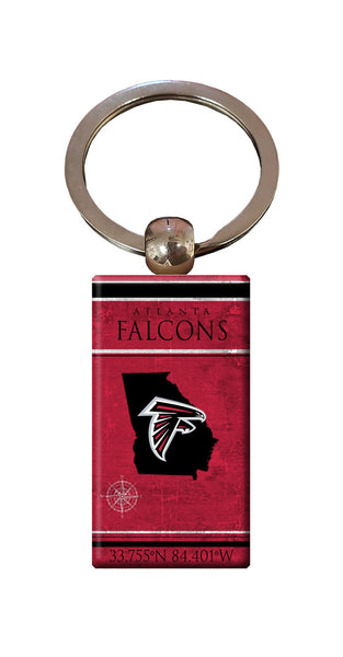 Wholesale NFL2052-Coordinates Keychain / N2052-Atlanta Falcons