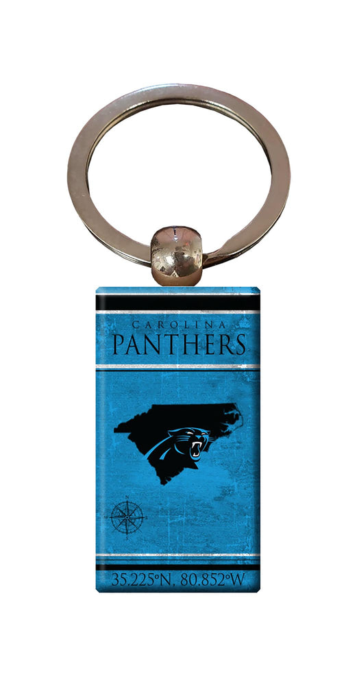Wholesale NFL2052-Coordinates Keychain / N2052-Carolina Panthers