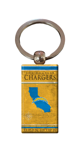 Wholesale NFL2052-Coordinates Keychain / N2052-Los Angeles Chargers
