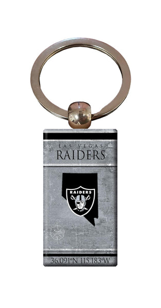 Wholesale NFL2052-Coordinates Keychain / N2052-Las Vegas Raiders