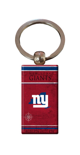 Wholesale NFL2052-Coordinates Keychain / N2052-New York Giants