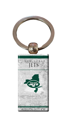 Wholesale NFL2052-Coordinates Keychain / N2052-New York Jets