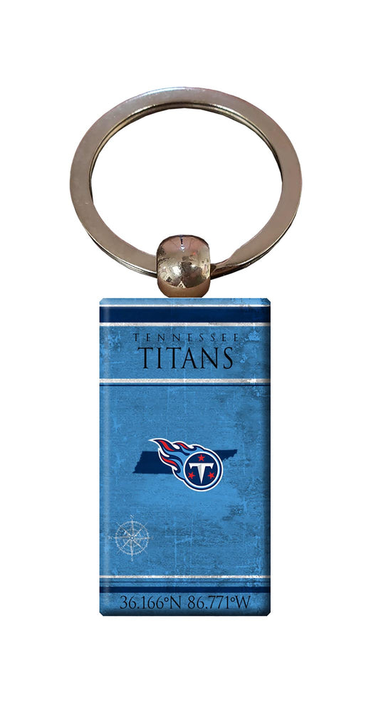 Wholesale NFL2052-Coordinates Keychain / N2052-Tennessee Titans